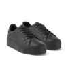 Tovni Stack pour jeunes filles, simili cuir noir Tovni Stack pour jeunes filles, simili cuir noir