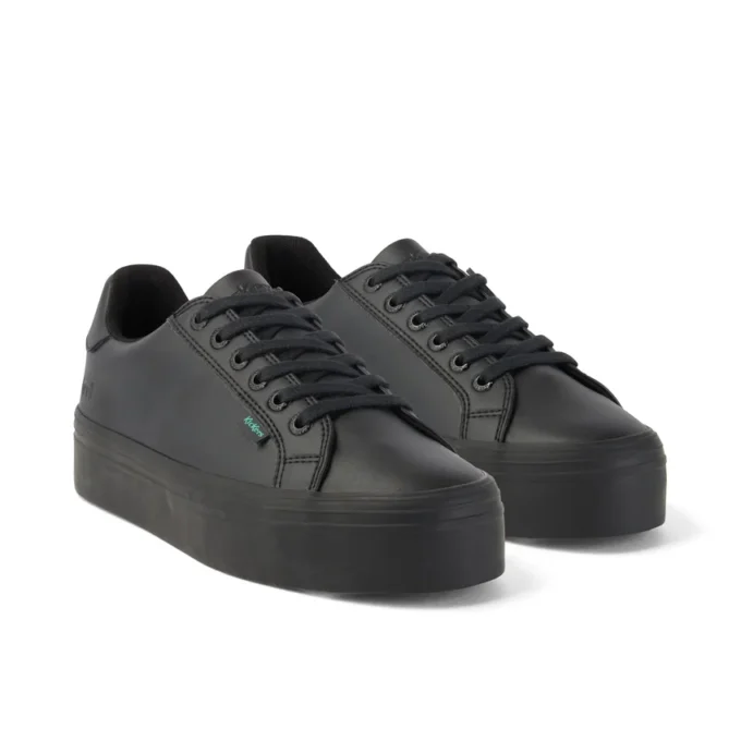 Tovni Stack pour jeunes filles, simili cuir noir Tovni Stack pour jeunes filles, simili cuir noir