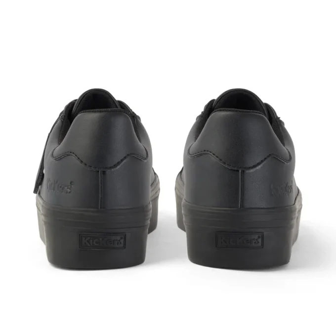 Tovni Stack pour jeunes filles, simili cuir noir Tovni Stack pour jeunes filles, simili cuir noir