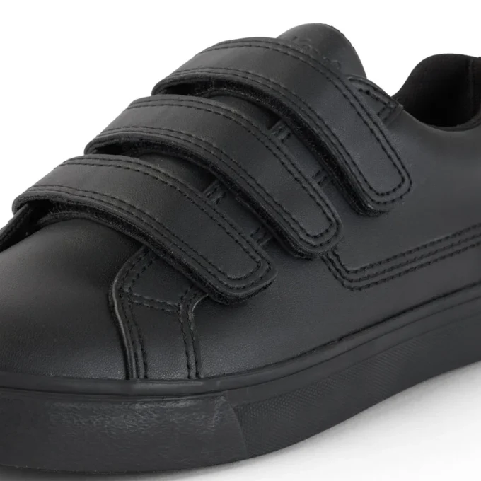 Tovni Trip en cuir noir pour jeunes, unisexe Tovni Trip en cuir noir pour jeunes, unisexe
