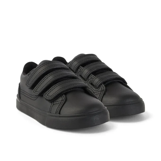Tovni Trip en cuir synthétique noir, unisexe pour tout-petits Tovni Trip en cuir synthétique noir, unisexe pour tout-petits