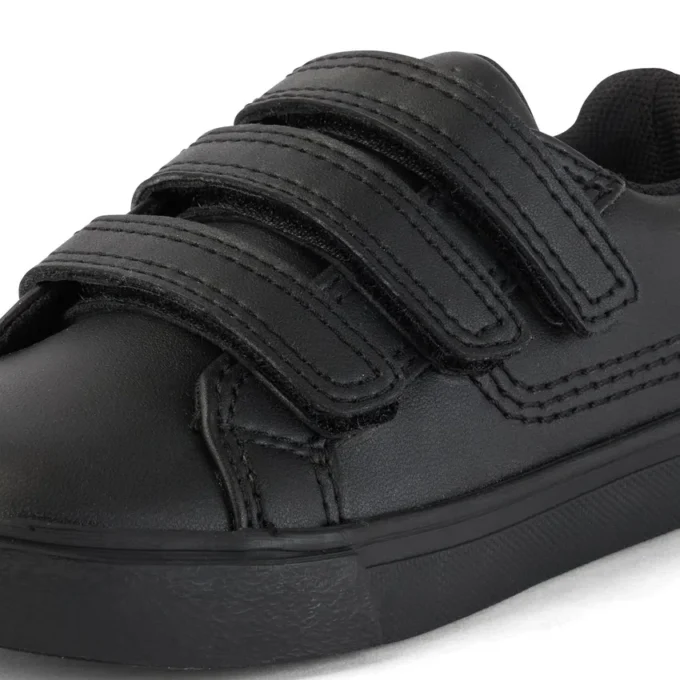 Tovni Trip en cuir synthétique noir, unisexe pour tout-petits Tovni Trip en cuir synthétique noir, unisexe pour tout-petits