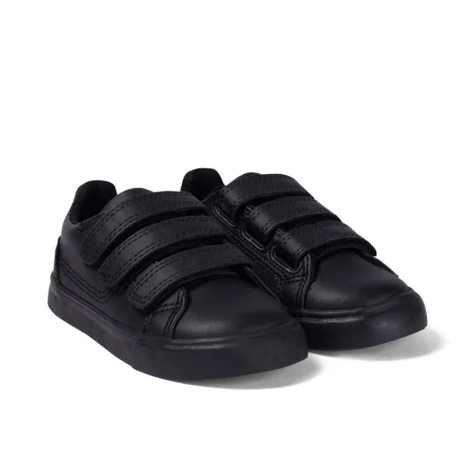 Tovni Trip en simili cuir noir unisexe pour bébé