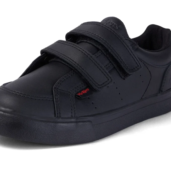 Tovni Twin en cuir noir, unisexe junior Tovni Twin en cuir noir, unisexe junior