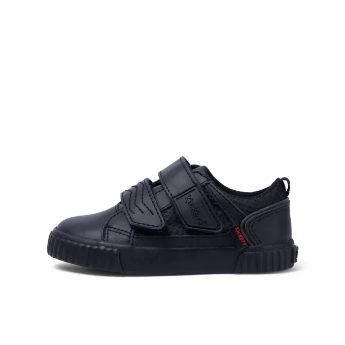 Tovni Twin Flex en cuir noir pour garçons en bas âge