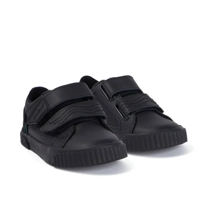 Tovni Twin Flex en cuir noir pour garçons en bas âge