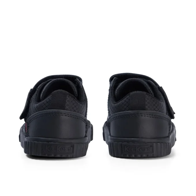 Tovni Twin Flex en cuir noir pour garçons en bas âge