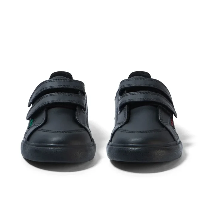 Tovni Twin Vel en cuir noir pour garçons en bas âge