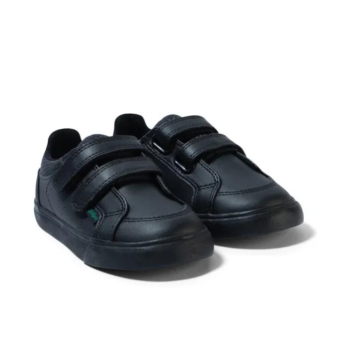 Tovni Twin Vel en cuir noir pour garçons en bas âge